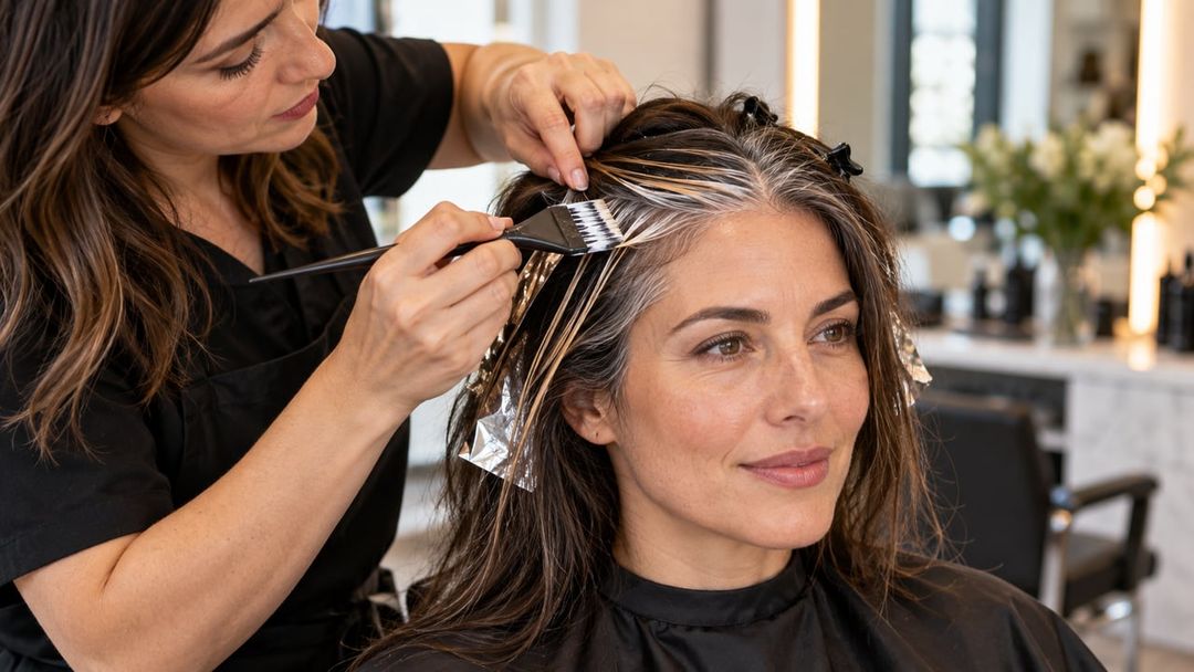 Babylights finas suavizam o contraste sem transformar todo o cabelo em loiro – Imagem ilustrativa criada por inteligência artificial