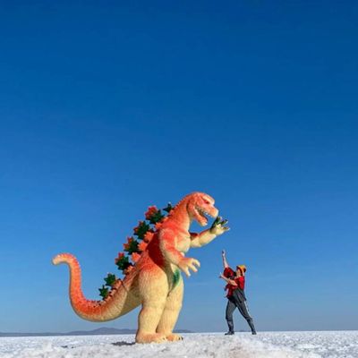 Salar também rende fotos divertidas