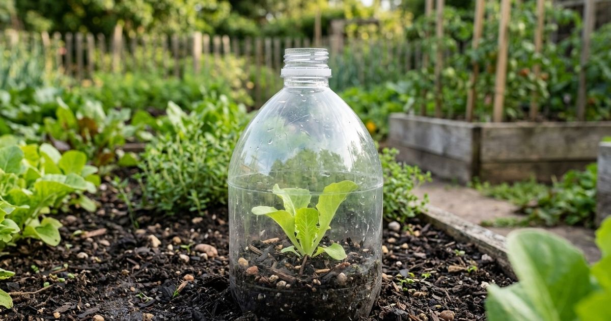 Garrafas plásticas cortadas podem ajudar a proteger a colheita: um truque simples conhecido por jardineiros experientes