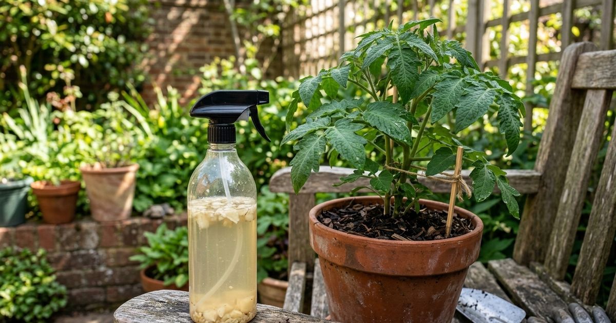 Como fazer um repelente caseiro para plantas usando alho e água