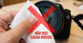 Muitos fotógrafos não entendem por que não se deve limpar a lente da câmera ou celulares com guardanapo de papel