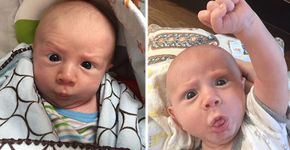Este bebê faz as caras e bocas mais engraçadas que você já viu