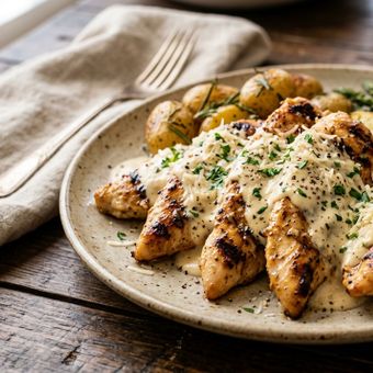 Featured mobile: Os cozinheiros concordam: “O frango grelhado não melhorou com um pouco de salsa, mas sim com 100 ml de leite e 100 ml de creme.”