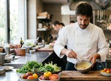 Featured side: Jordi Cruz, chef: “O melhor tempero para as saladas não leva suco de limão, mas sim uma mistura de vinagre, azeite e água.”