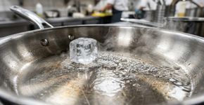 Deslizar um cubo de gelo na frigideira quente: entenda por que isso é indicado antes de grelhar vegetais em casa