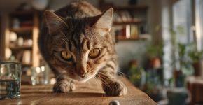 Por que os gatos derrubam objetos e o que isso revela