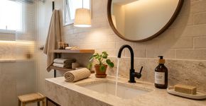Decoradores admitem: acessórios cromados brilhantes estão fora de moda, e aqui está o que os substitui em banheiros modernos.