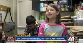 Menina de 7 anos acha bilhete premiado e sua decisão surpreende