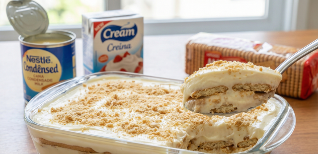 O pavê gelado mais fácil do mundo com apenas 4 ingredientes