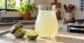 Como fazer 1 litro de limonada com apenas um limão, refrescante e em menos de 10 minutos