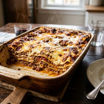 Featured mobile: Cozinheiros e cientistas italianos concordam: “A melhor lasanha é feita com molho bolonhesa cozido por pelo menos três horas em fogo baixo.”