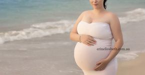 Ensaio fotográfico mostra grávida de quíntuplos
