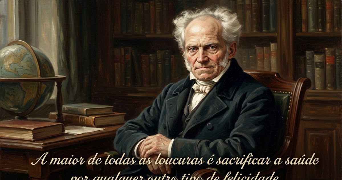 Arthur Schopenhauer sobre saúde e felicidade: “A maior das loucuras é sacrificar a saúde por qualquer outro tipo de felicidade”