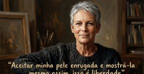 Jamie Lee Curtis, aos 67 anos, sobre aceitar as marcas do tempo sem tentar escondê-las: “Aceitar minha pele enrugada e mostrá-la mesmo assim, isso é liberdade”