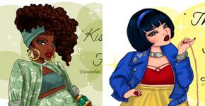 Princesas da Disney com corpo redesenhado e roupas modernas