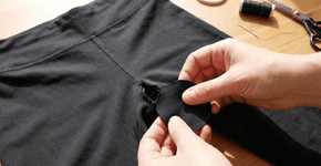 Macete pra fechar furo em calça legging sem deixar aquele calombo que pinica na pele
