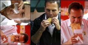 Assessoria de João Doria pede que ele não seja clicado comendo