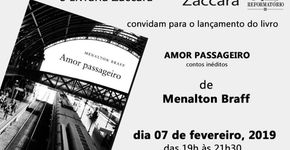 Lançamento do livro de Menalton Braff