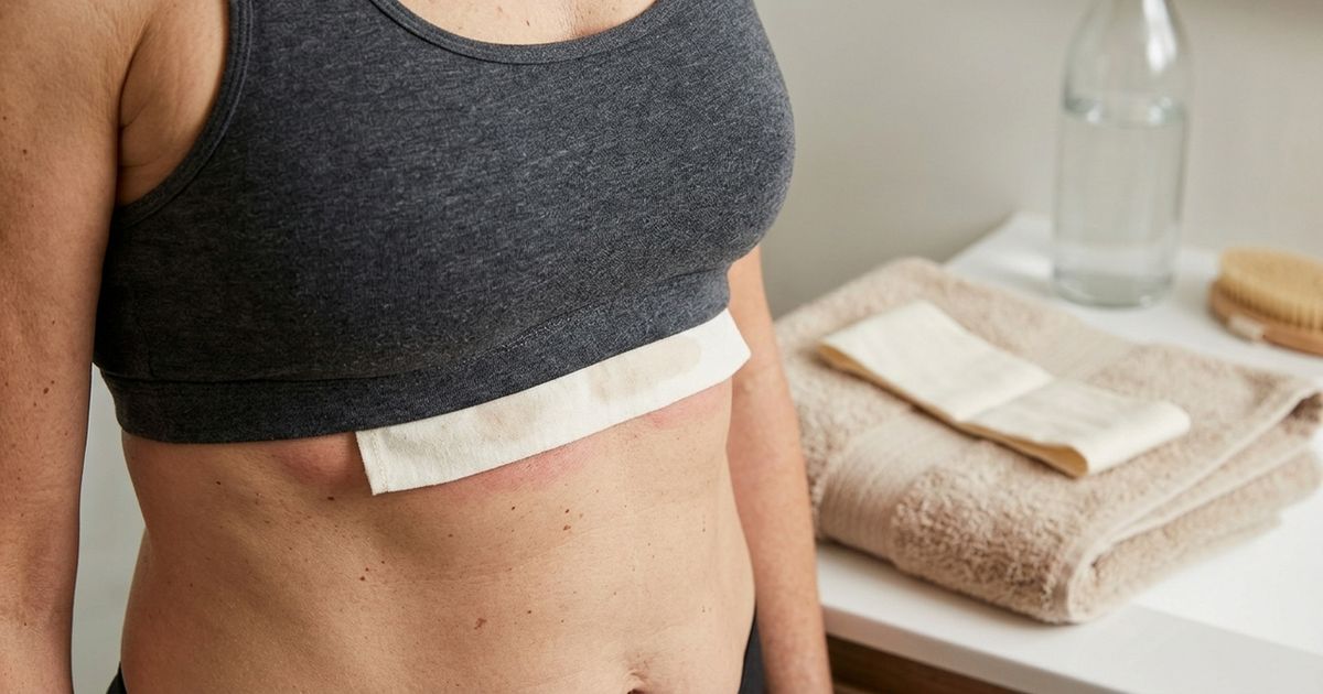 A linha do sutiã fica ardendo no calor? Uma tira de algodão limpa pode resolver um problema que não precisa de dez produtos