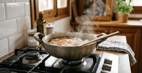 Como tirar o gosto de queimado do arroz usando apenas pão de forma