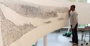 Autista memoriza e desenha NY depois de 20 min de voo pela cidade