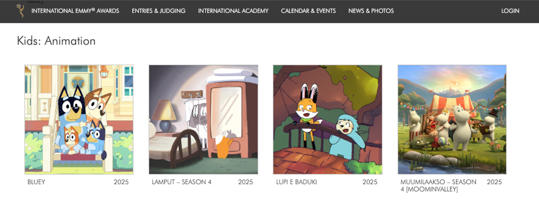 EMMY nominees finalistas – Kids: Animation 2025
