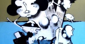 Grafiteiro Alex Hornest pinta mural no CCJ