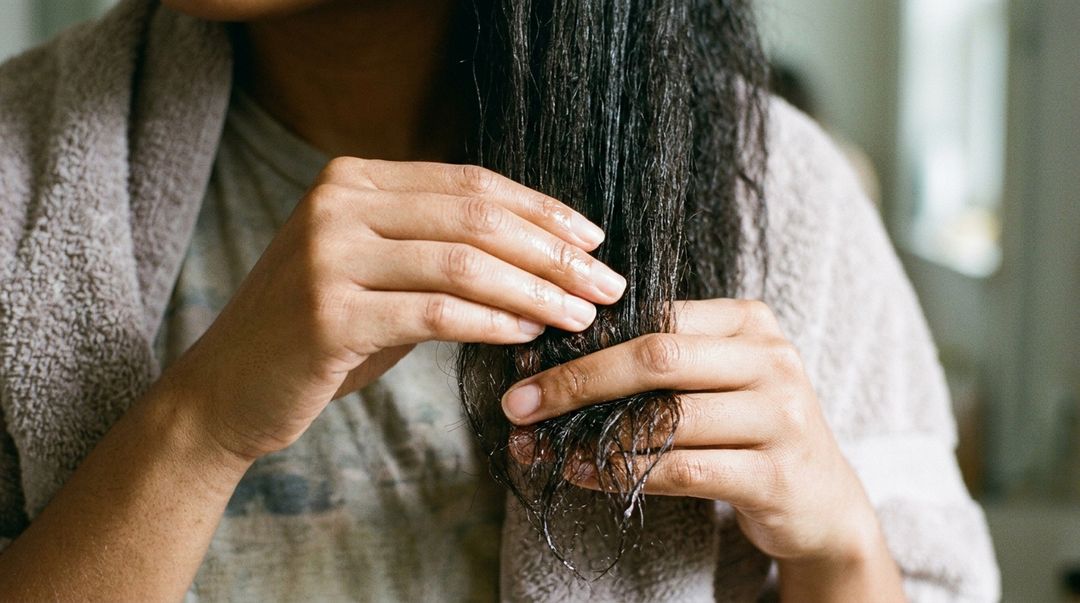 O ideal é dividir o cabelo em mechas e concentrar o produto no comprimento e nas pontas.