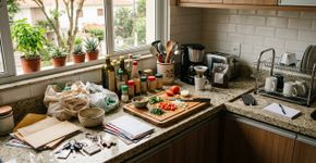 O lugar da cozinha que organizadores percebem rapidamente quando começa a acumular coisas