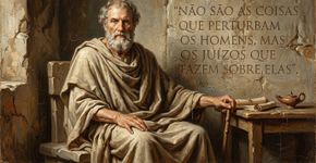 Epicteto questionou a maneira como as pessoas atribuíam seu sofrimento aos acontecimentos externos e explicou o papel das interpretações pessoais: “Não são as coisas que perturbam os homens, mas os juízos que fazem sobre elas”.