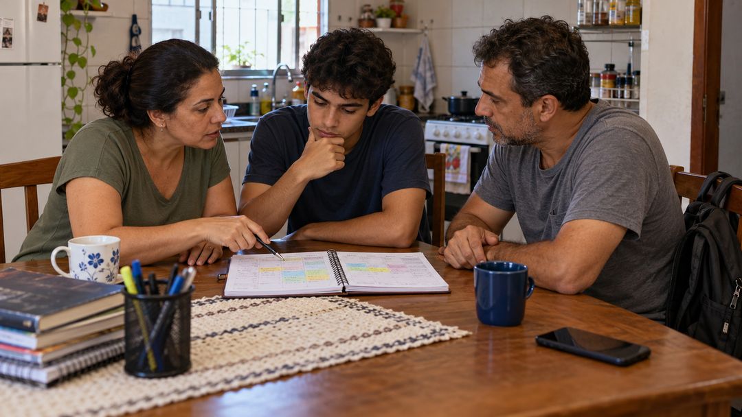 A descoberta levou a família a conversar sobre dinheiro e responsabilidades.