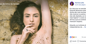 Protesto: jornalista responde Eduardo Bolsonaro com topless