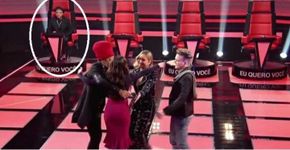 Lulu Santos se nega a abraçar cantora reprovada no The Voice