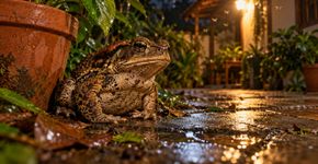 Se um sapo aparece no quintal à noite depois da chuva, a umidade e a atividade de insetos ajudam a explicar por que ele escolheu justamente esse horário