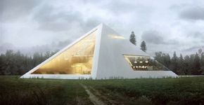 Casa em forma de pirâmide