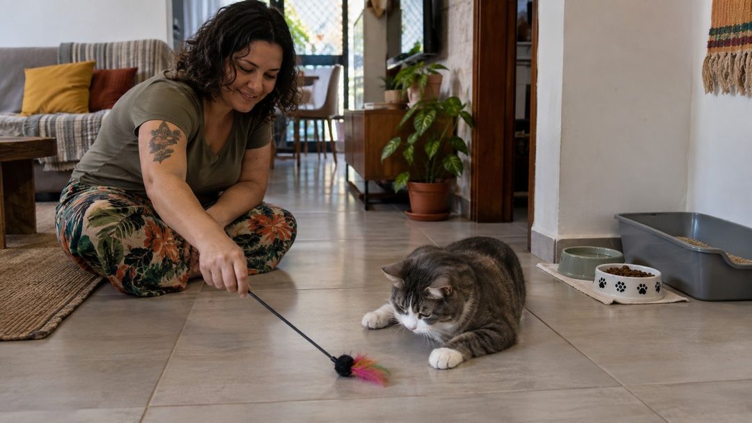 Brincadeiras adaptadas ajudam, mas não substituem avaliação veterinária quando há sinais persistentes.