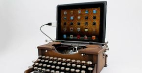 Engenheiro transforma máquina de escrever em teclado USB