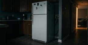 Família acordou com um barulho vindo da cozinha e encontrou a geladeira afastada da parede; quando acendeu a luz, percebeu que não estava sozinha