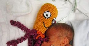 Entenda como e por que polvos de crochê ajudam bebês prematuros