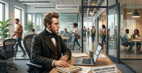 Søren Kierkegaard, pensador dinamarquês e pai do existencialismo: “Ousar é perder o equilíbrio por um momento, não ousar é perder-se a si mesmo”
