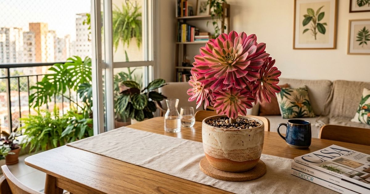Esta planta de interior desejada e charmosa cresce bem com pouca atenção: ela é rosa brilhante e ideal para iniciantes