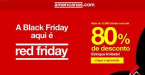 Black Friday da Americanas tem até 80% de desconto em milhares de produtos