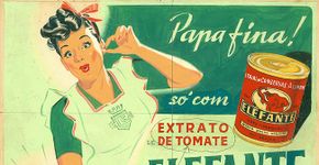 Rótulos de cachaça e  cartazes de bonde ficam em exposição até abril