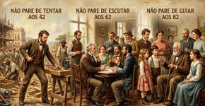 O que significa a frase “Não deixe de tentar aos 42, não deixe de escutar aos 62 e não deixe de orientar aos 82”?