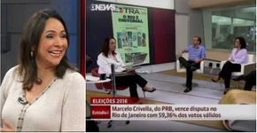 Jornalista da Globo News cai em pegadinha ao vivo e paga mico
