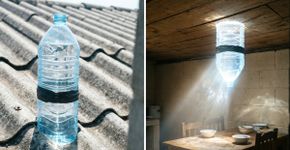 “Garrafas de água” no telhado: um truque simples para iluminar a casa usado em mais de 30 países?