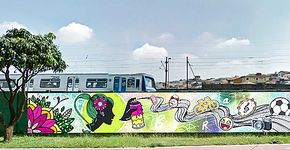 Radial Leste terá 4 km de graffiti para a Copa do Mundo
