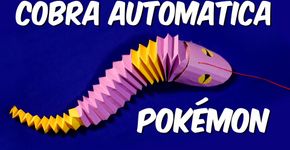 Vídeo ensina como fazer uma cobra automática Pokémon de origami