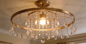 7 passos para criar uma luminária de cristal gastando pouco