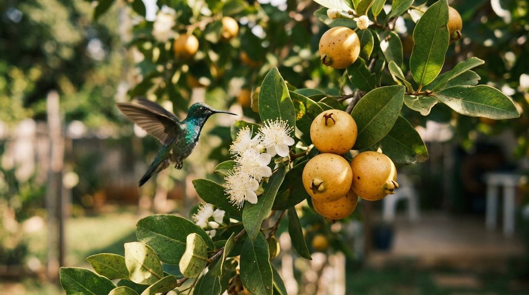A floração perfumada da gabirobeira atrai polinizadores e cria um espetáculo visual fascinante no dia a dia.